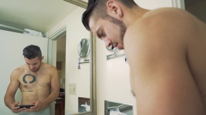 DrillMyHole: Tattooed Athlete Jock Gets Visit from Mystery Man