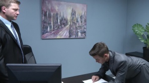 The Gay Office: Professional Twink Taken by Muscular Boss