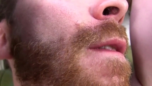 PitsAndPubes: Cub Sniffs His Own Bristles and Nutty Goodness
