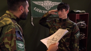 MilitaryDick: Daddy Cecil Shows Ares the Way