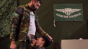MilitaryDick: Daddy Cecil Shows Ares the Way