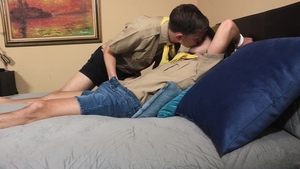 Brother Crush: Blowing Bubbles Around His Big Bro's Boner